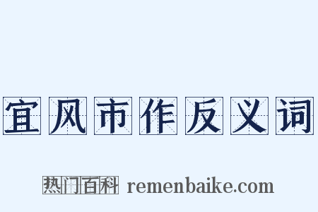 宜风市作反义词是什么意思的图片